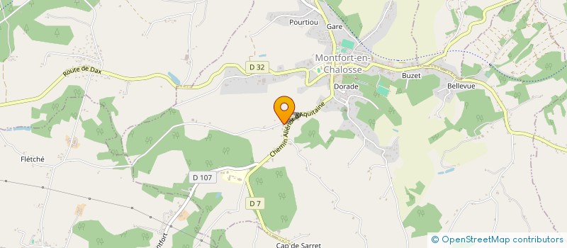 localisation de l'entreprise MADAME MARYLIS DUTREY  GAMARDE LES BAINS