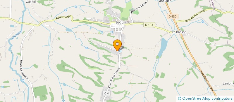 localisation de l'entreprise MADAME MARYLIS PALANQUE  JEGUN