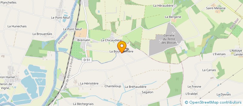 localisation de l'entreprise MADAME MARYLISE BRODU  SAINT-MALO-DE-PHILY