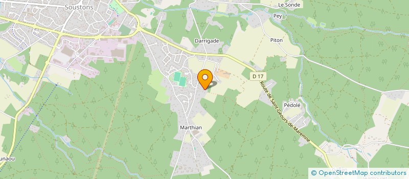 localisation de l'entreprise MADAME MARYLISE CLEMENS  SOUSTONS