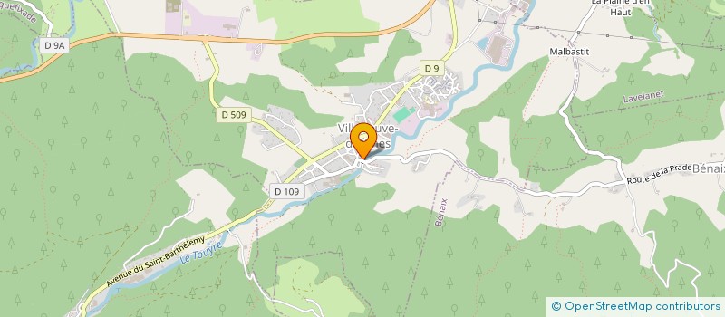 localisation de l'entreprise MADAME MARYLISE GAUTIER à VILLENEUVE-D'OLMES