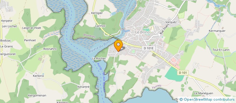 localisation de l'entreprise MADAME MARYLISE MEILLAREC  LE BONO