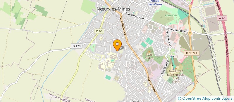 localisation de l'entreprise MADAME MARYLISE PRED'HOMME à NŒUX-LES-MINES