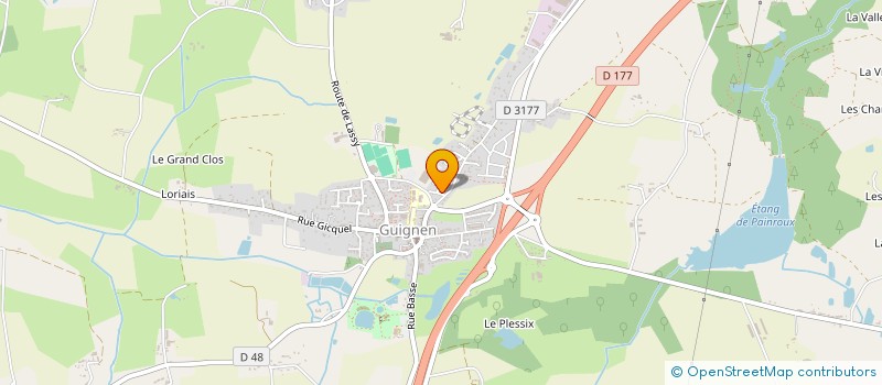 localisation de l'entreprise MADAME MARYLL ABBAS  GUIGNEN