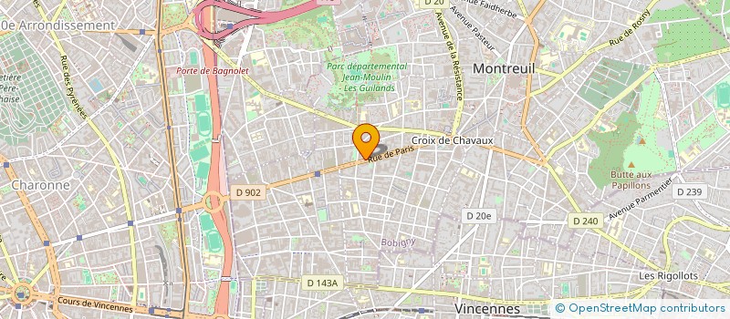 localisation de l'entreprise MADAME MARYLOU AUBRY à MONTREUIL