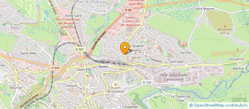 localisation de l'entreprise MADAME MARYLOU BOUSQUET  ONET-LE-CHATEAU