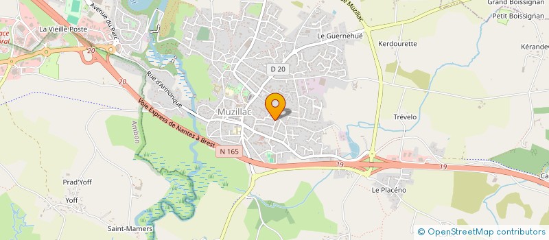 localisation de l'entreprise MADAME MARYLOU CHATEAU  MUZILLAC