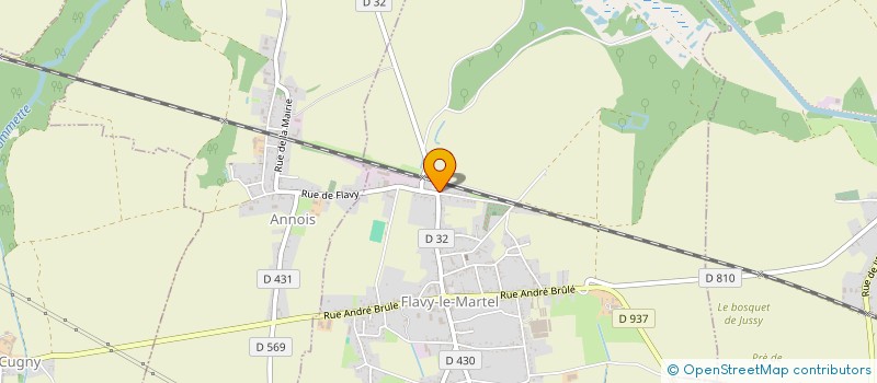 localisation de l'entreprise MADAME MARYLOU MAGAUD à FLAVY-LE-MARTEL