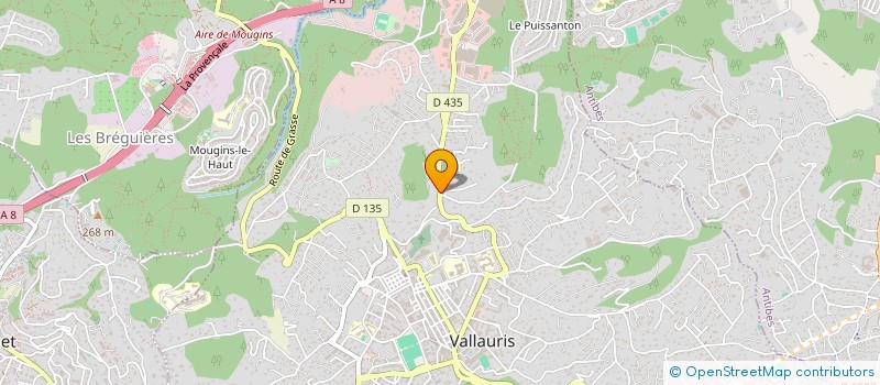 localisation de l'entreprise MADAME MARYLOU MATHE  VALLAURIS