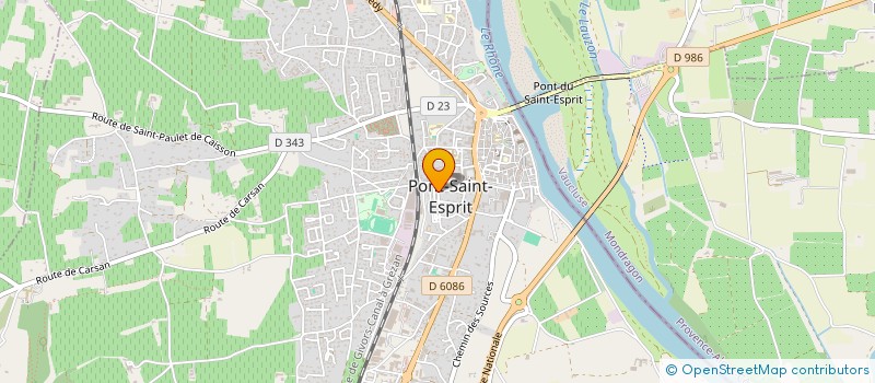 localisation de l'entreprise MADAME MARYLOU SIBIOUDE  PONT-SAINT-ESPRIT