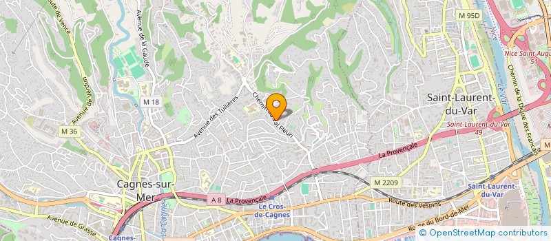 localisation de l'entreprise MADAME MARYN AUTIERO à CAGNES-SUR-MER