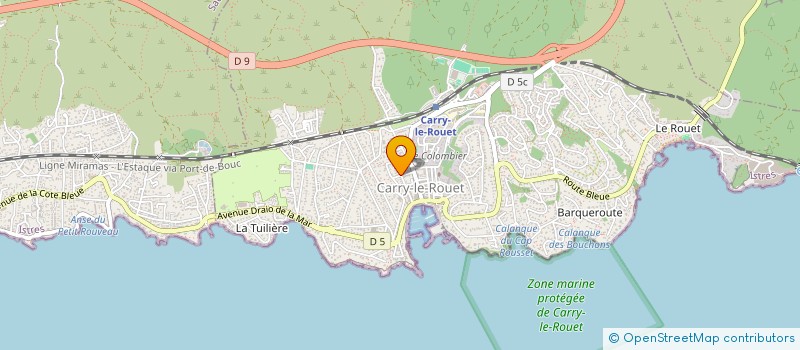 localisation de l'entreprise MADAME MARYNA MYKHAYLYUK  CARRY-LE-ROUET