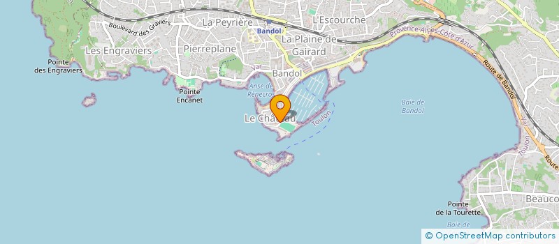 localisation de l'entreprise MADAME MARYNA OVCHYNNIKOVA  BANDOL