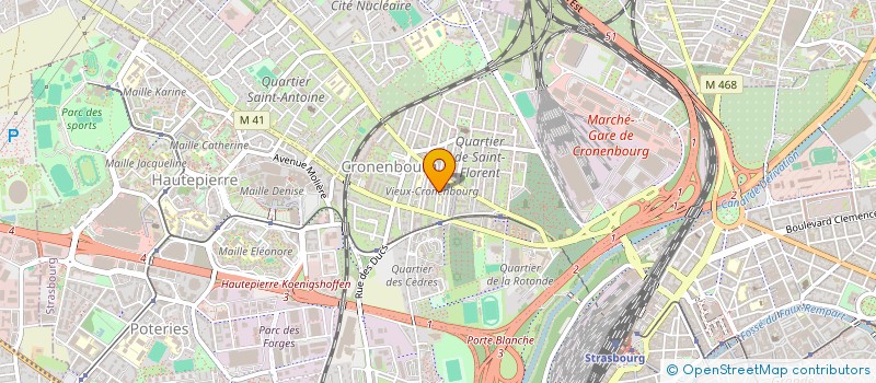localisation de l'entreprise MADAME MARYNE CADORET à STRASBOURG