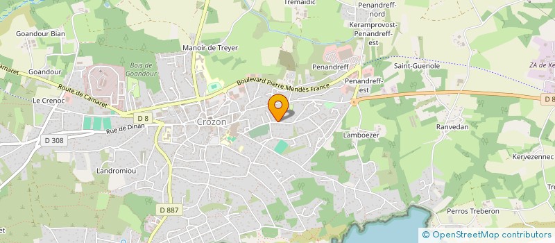 localisation de l'entreprise MADAME MARYNE CAROFF à CROZON