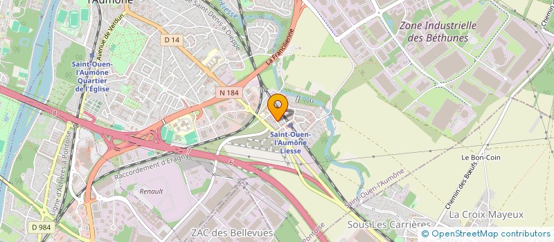 localisation de l'entreprise MADAME MARYNE CHARLES DONATIEN  SAINT-OUEN-L'AUMONE