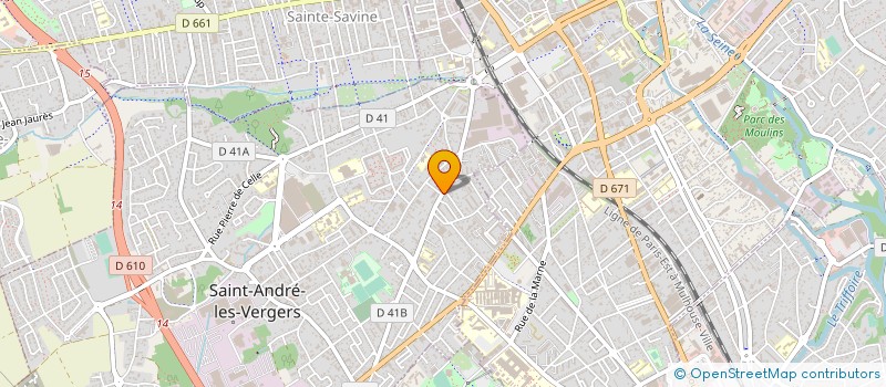 localisation de l'entreprise MADAME MARYNE DETALLE  SAINT-ANDRE-LES-VERGERS