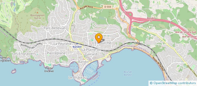 localisation de l'entreprise MADAME MARYNE DI MAIO  BANDOL