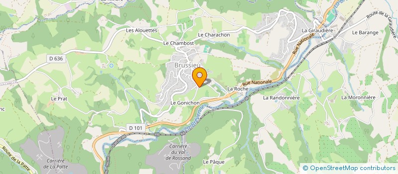 localisation de l'entreprise MADAME MARYNE LEBAYLE  BRUSSIEU