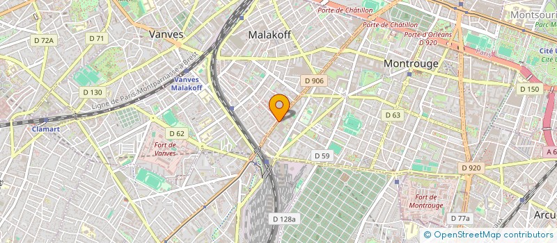 localisation de l'entreprise MADAME MARYNE MARTA  MONTROUGE