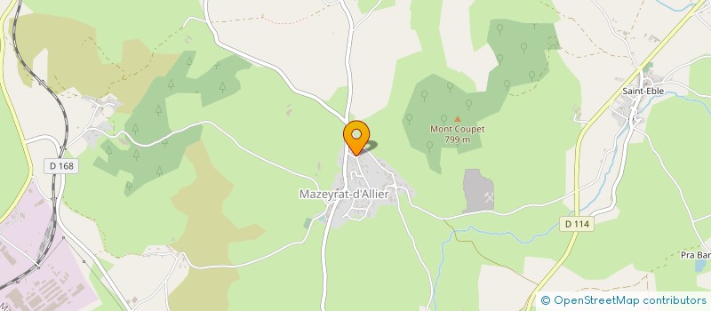 localisation de l'entreprise MADAME MARYNE POTHON  MAZEYRAT D ALLIER