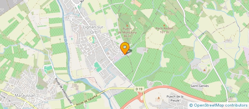 localisation de l'entreprise MADAME MARYNE TORCHY  LIGNAN-SUR-ORB