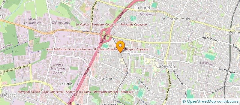 localisation de l'entreprise MADAME MARYON MOUHEL  MERIGNAC