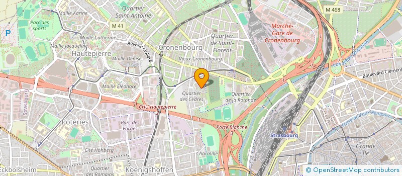 localisation de l'entreprise MADAME MARYSA ETCHENDA à STRASBOURG