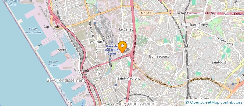 localisation de l'entreprise MADAME MARYSE ADAM à MARSEILLE