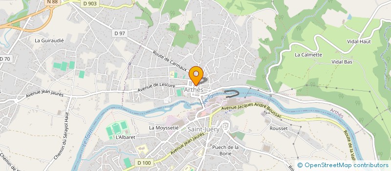 localisation de l'entreprise MADAME MARYSE BALLESTRIN à ARTHES