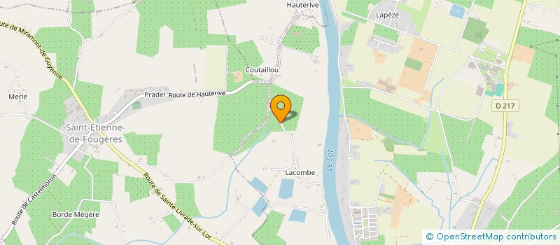 localisation de l'entreprise MADAME MARYSE BAUZEL  SAINTE-LIVRADE-SUR-LOT