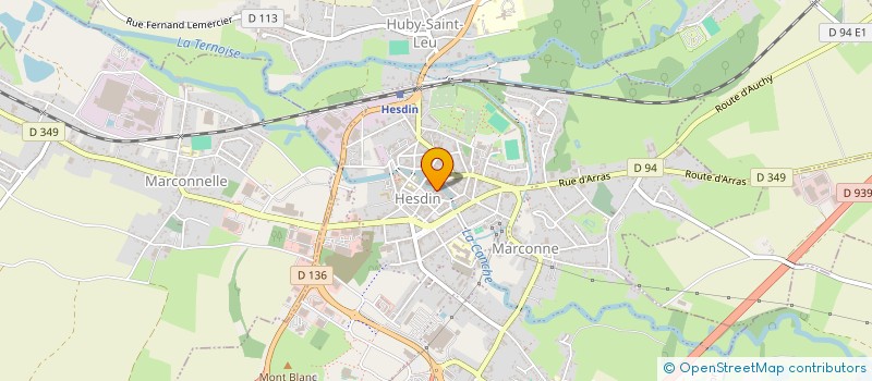 localisation de l'entreprise MADAME MARYSE BAYART  HESDIN