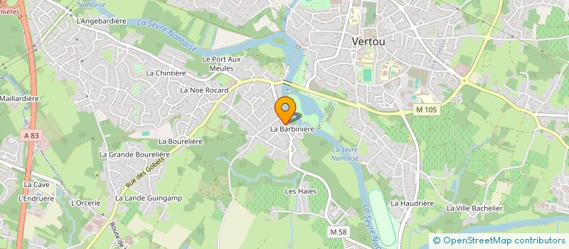 localisation de l'entreprise MADAME MARYSE BELLIARD  VERTOU