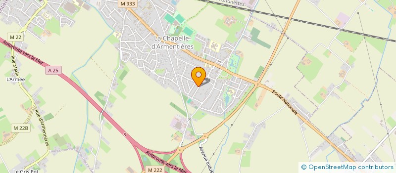 localisation de l'entreprise MADAME MARYSE BELOT  LA CHAPELLE-D'ARMENTIERES