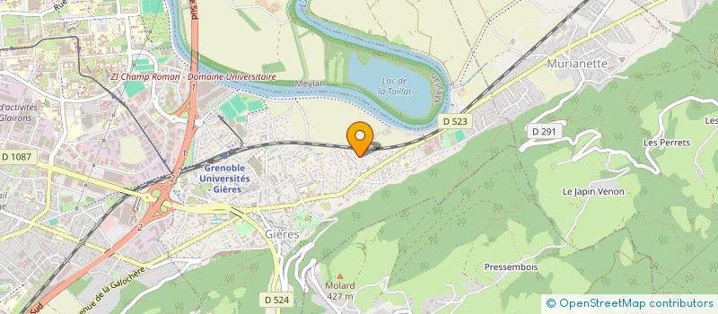 localisation de l'entreprise MADAME MARYSE BERNARD  GIERES