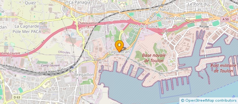 localisation de l'entreprise MADAME MARYSE BERTAIMA  TOULON