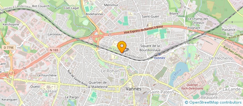 localisation de l'entreprise MADAME MARYSE BERTHO à VANNES