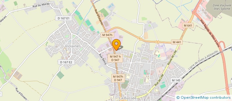 localisation de l'entreprise MADAME MARYSE BETREMIEUX  LA BASSEE