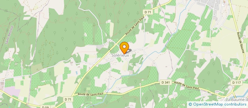 localisation de l'entreprise MADAME MARYSE BEYSSIER  MONTSEGUR-SUR-LAUZON