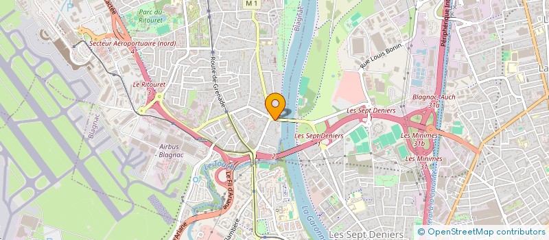 localisation de l'entreprise MADAME MARYSE BILLANT  BLAGNAC