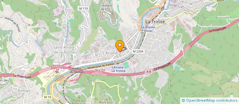 localisation de l'entreprise MADAME MARYSE BOINET à NICE
