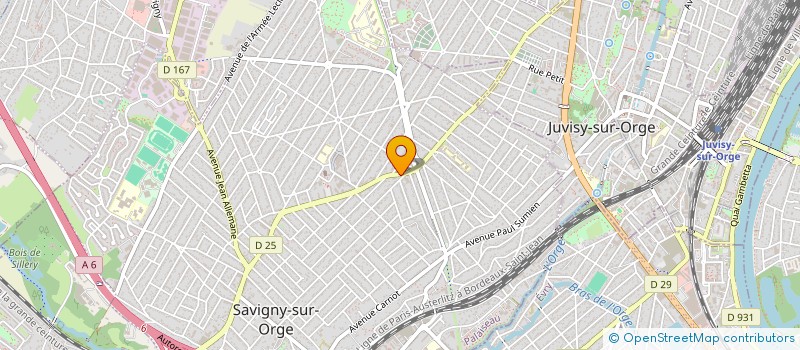 localisation de l'entreprise MADAME MARYSE BORTOLI  SAVIGNY-SUR-ORGE