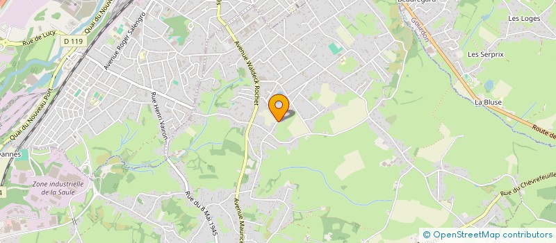 localisation de l'entreprise MADAME MARYSE BOUCHOT  SAINT-VALLIER