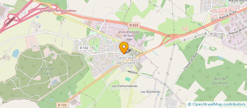 localisation de l'entreprise MADAME MARYSE BOULET à SAINT-LEGER-DE-LINIERES