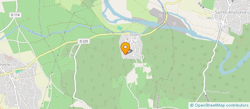 localisation de l'entreprise MADAME MARYSE BOURDANOVE  DIONS