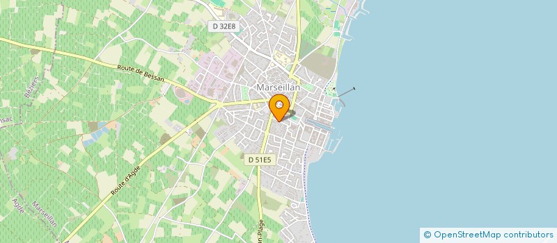 localisation de l'entreprise MADAME MARYSE BOUSQUET à MARSEILLAN