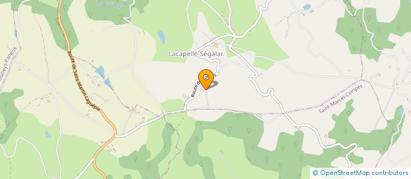 localisation de l'entreprise MADAME MARYSE BOUSSAC  LACAPELLE-SEGALAR