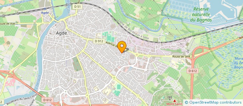 localisation de l'entreprise MADAME MARYSE BOUTES  AGDE