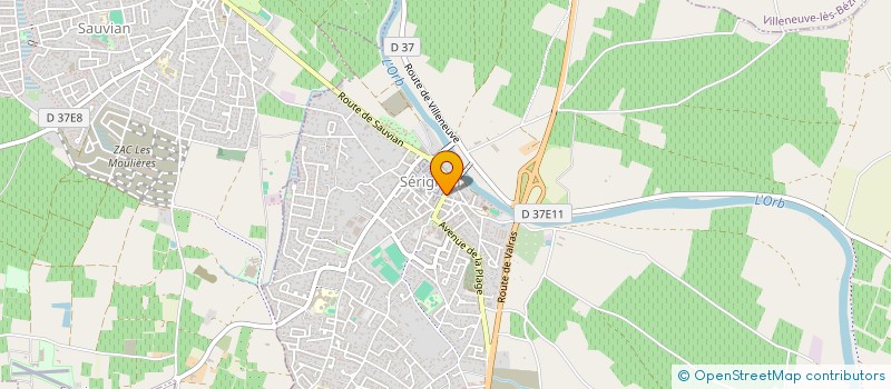 localisation de l'entreprise MADAME MARYSE BRICOUT à SERIGNAN