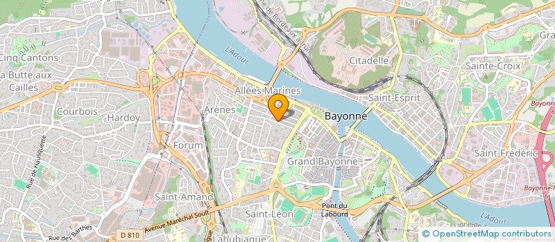 localisation de l'entreprise MADAME MARYSE BROUAT  BAYONNE